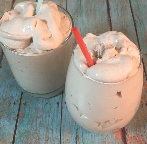 Creamy Keto Chocolate Frosty