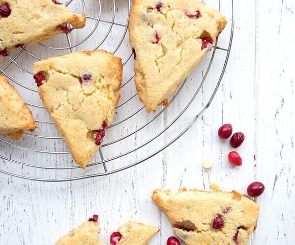 Gluten Free Cranberry Orange Scones